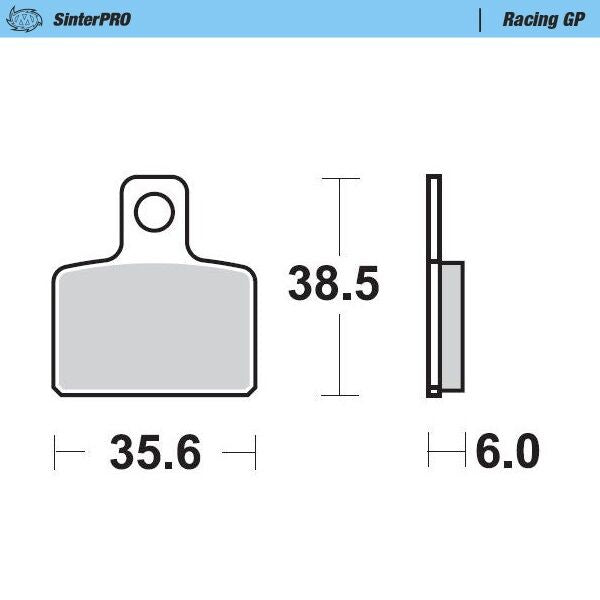 MOTO-MASTER BRAKE PAD OFFROAD SINTER PRO RACING GP 99212