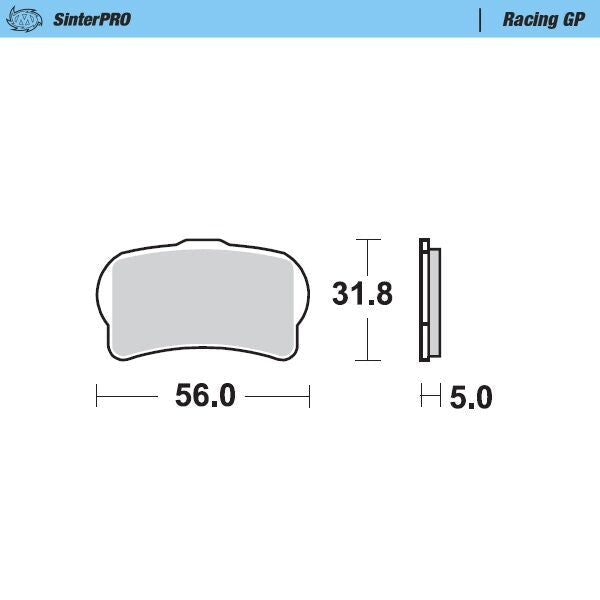 MOTO-MASTER BRAKE PAD OFFROAD SINTER PRO RACING GP 99512