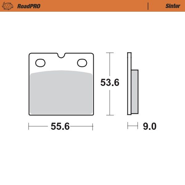 MOTO-MASTER BRAKE PAD ROADPRO SINTER 401602