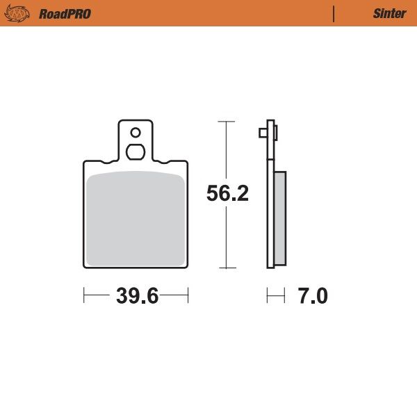 MOTO-MASTER BRAKE PAD ROADPRO SINTER 401702