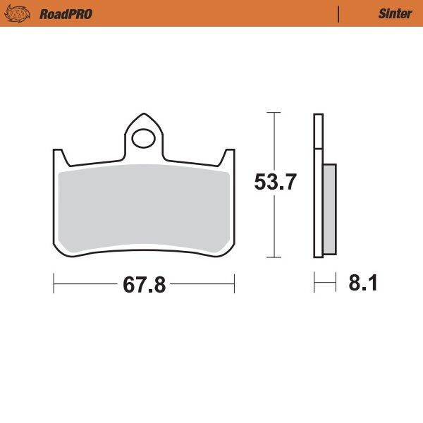MOTO-MASTER BRAKE PAD ROADPRO SINTER 402301