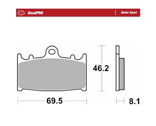 MOTO-MASTER BRAKE PAD ROADPRO SINTER SPORT 402705