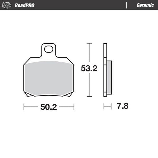 MOTO-MASTER BRAKE PAD CERAMIC 404804