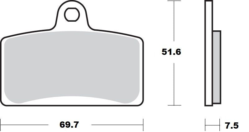 MOTO-MASTER BRAKE PAD CERAMIC 411404