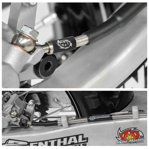 MOTO-MASTER BRAKE LINE STAINLESS STEEL REAR 212078