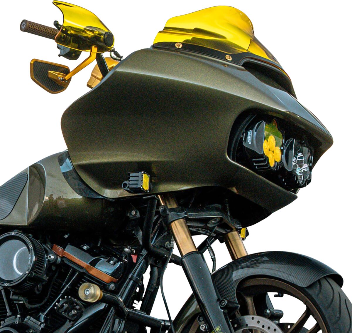 KLOCK WERKS Flare® Handguards - '23-'25 Harley-Davidson - Yellow KWS-01-0131-23