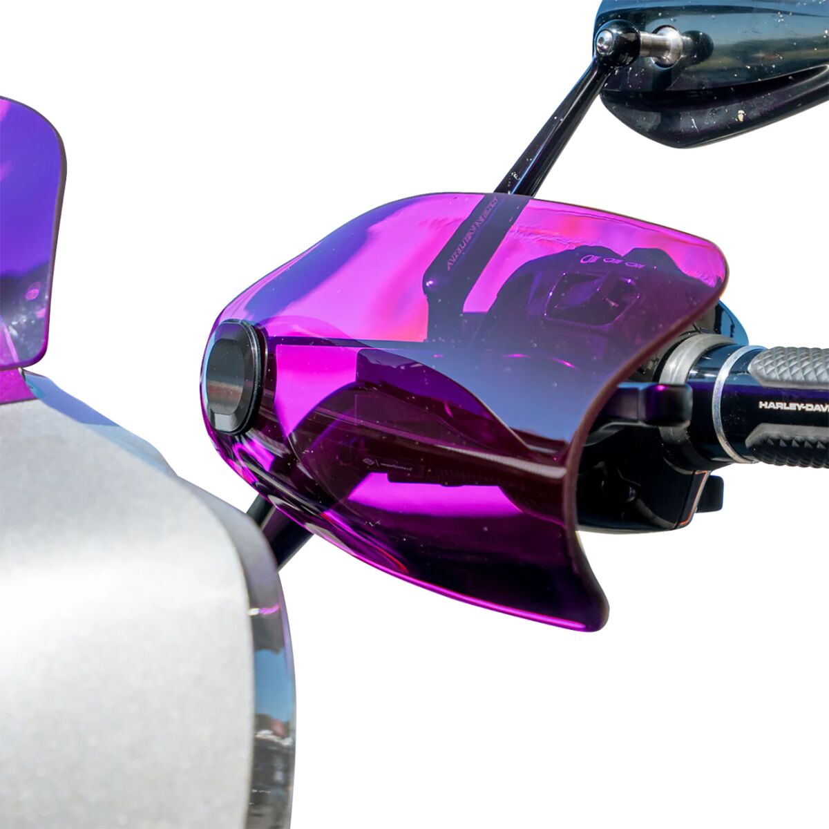 KLOCK WERKS Flare® Handguards - Harley-Davidson Hydraulic Clutch - Purple KWS-01-0134-HC