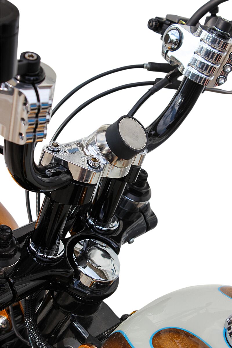KLOCK WERKS DEVICE MOUNT IOMOUNTS™ CENTER RAISER HARLEY CHROME KW05-01-0384-C