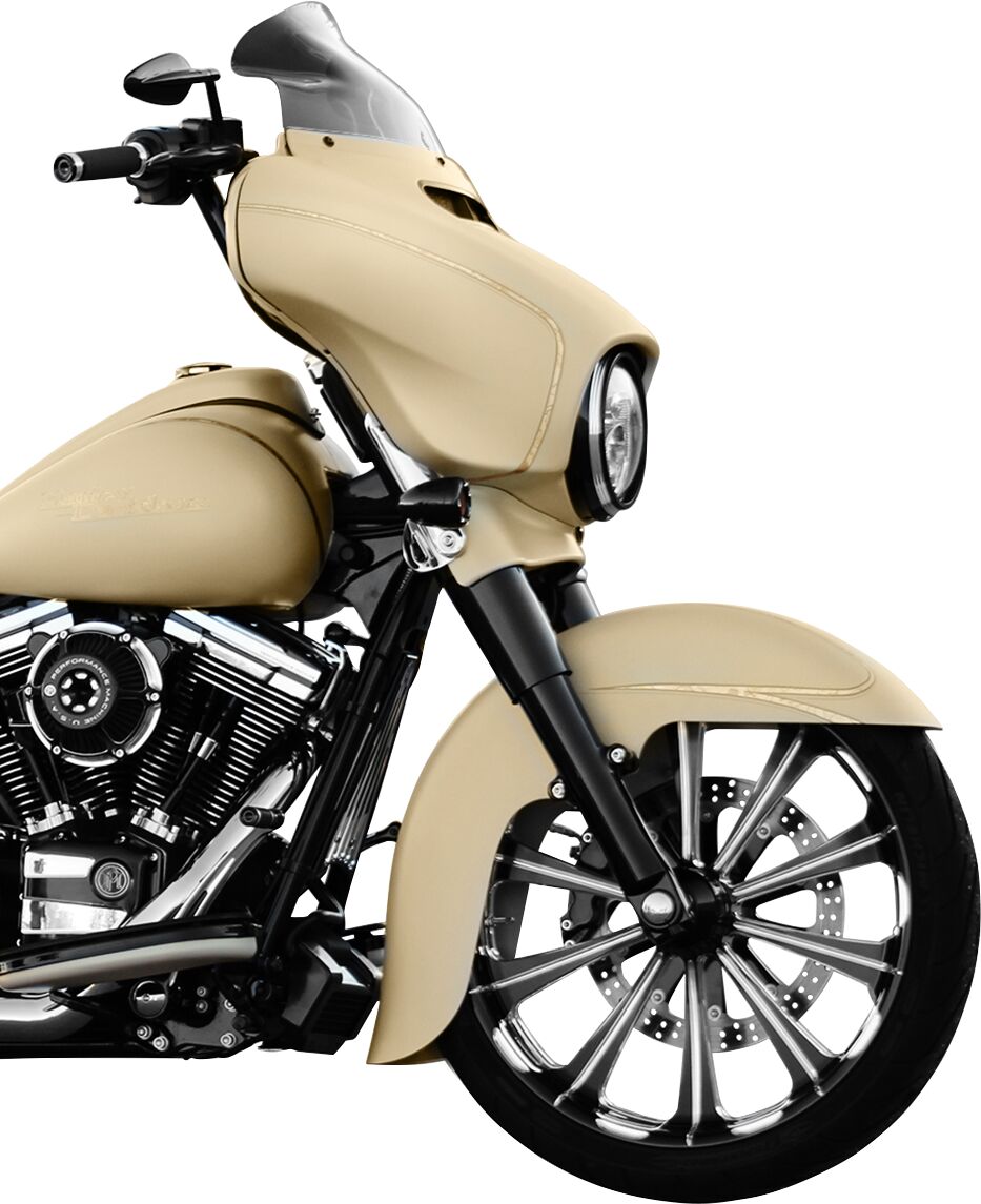 KLOCK WERKS FLARE WINDSHIELD 8.5" DARK SMOKE FLH KWW-01-0210-2014