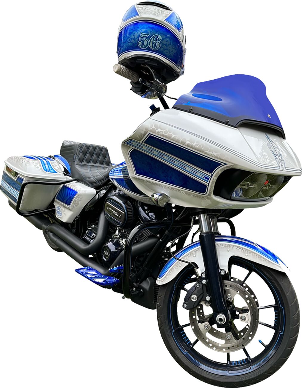 KLOCK WERKS WINDSHIELD FLARE FLTR 9" SPORT BLUE KWW-01-0672