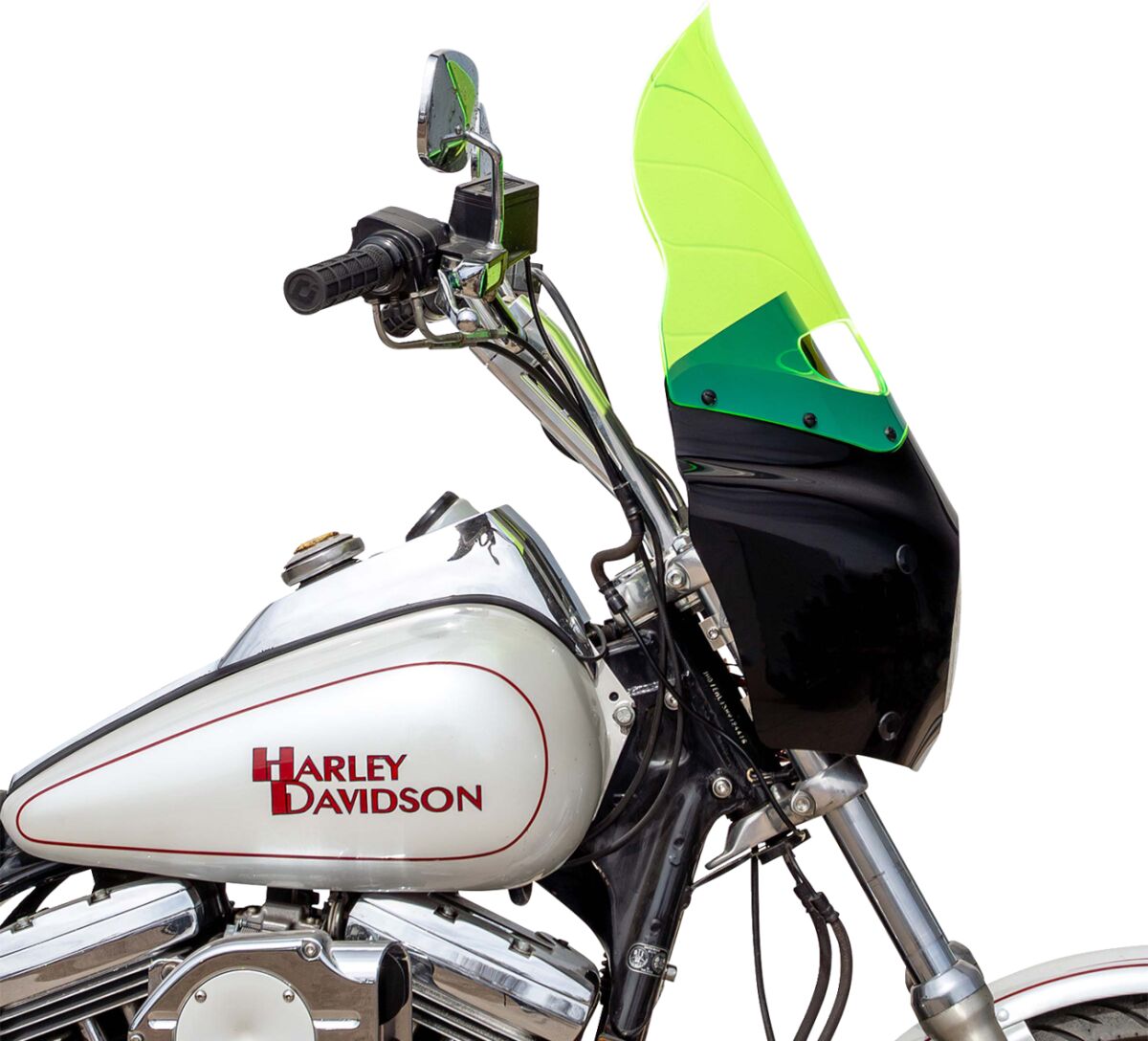 KLOCK WERKS WINDSHIELD ROAD WARRIOR FAIRING - 15" - - GREEN ICE KWW-06-0617