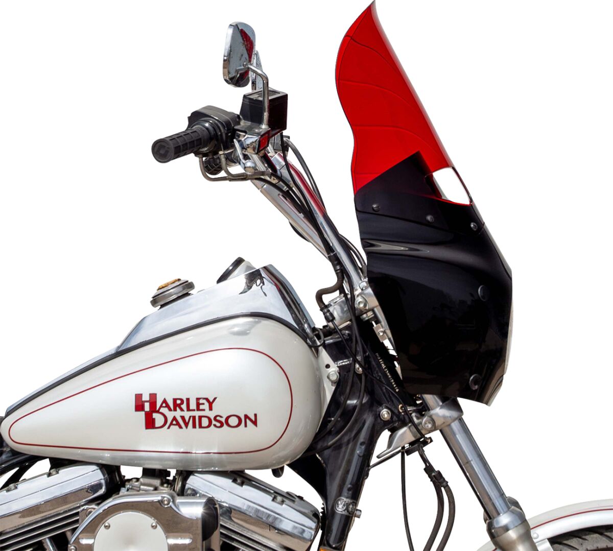 KLOCK WERKS WINDSHIELD ROAD WARRIOR FAIRING - 15" - - RED KWW-06-0619