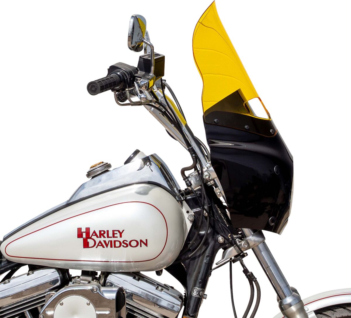 KLOCK WERKS WINDSHIELD ROAD WARRIOR FAIRING - 15" - - YELLOW KWW-06-0621