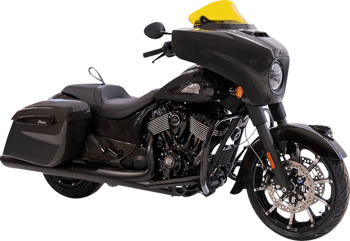 KLOCK WERKS WINDSHIELD FLARE 10" KOLOR YELLOW KWW-04-0638