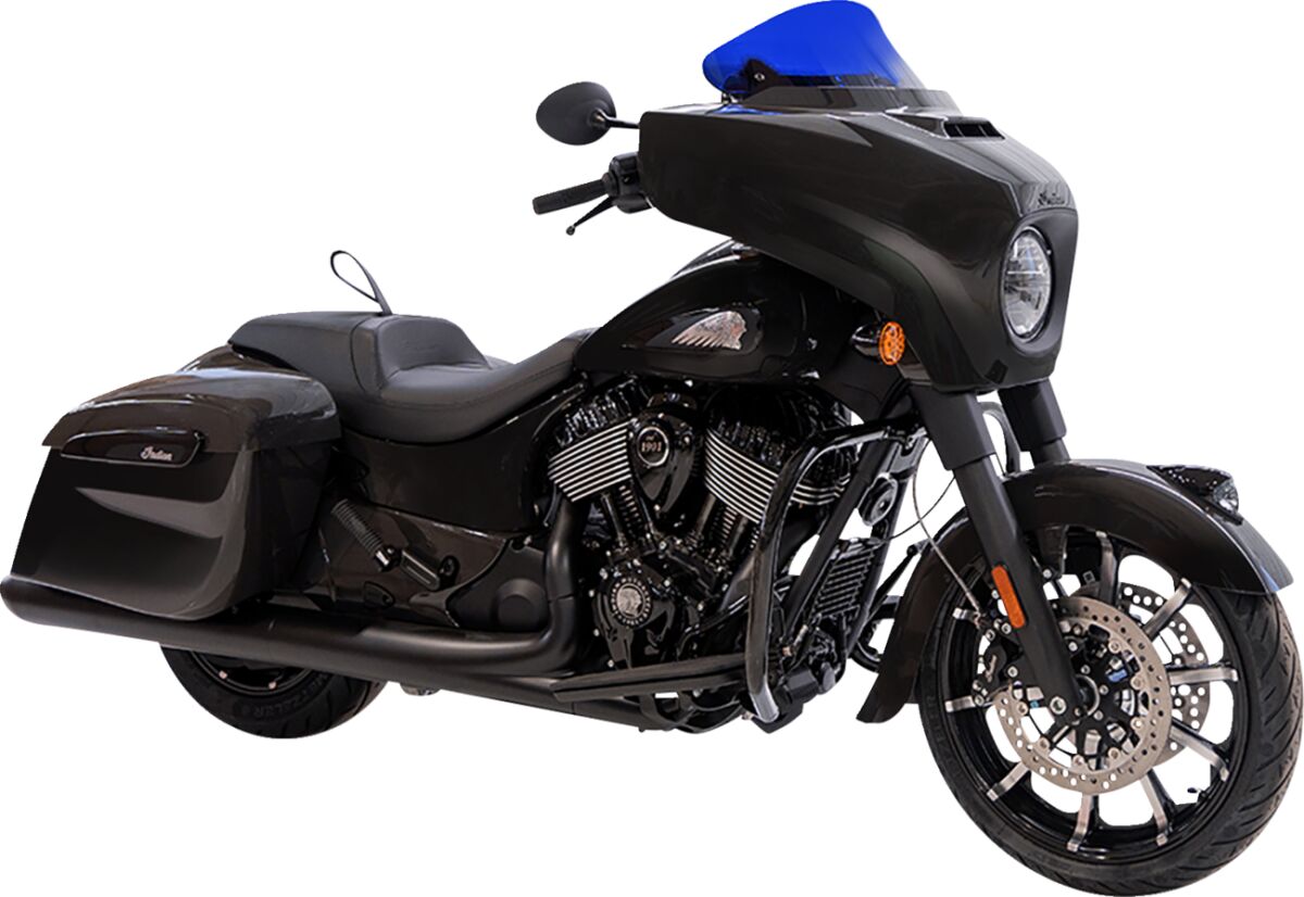 KLOCK WERKS WINDSHIELD FLARE 10" KOLOR BLUE KWW-04-0640
