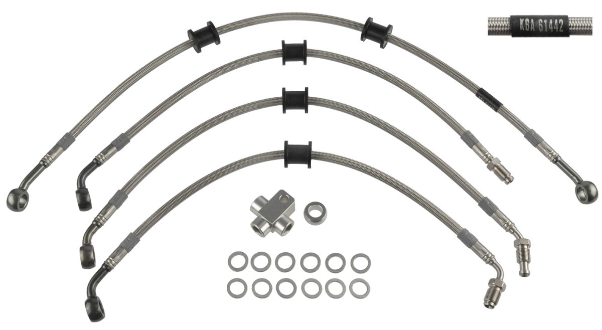 TRW BRAKE LINE KIT STEEL BRAIDED MCH1078V4