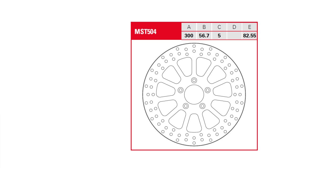 TRW BRAKE ROTOR FIXED ROUND MST504