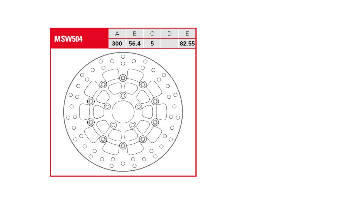 TRW BRAKE ROTOR FLOATING ROUND MSW504