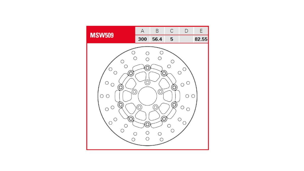 TRW BRAKE ROTOR FLOATING ROUND MSW509