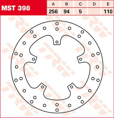 TRW BRAKE ROTOR FIXED ROUND MST398