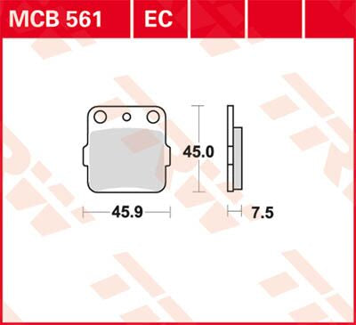 TRW BRAKE PAD ALLROUND ORGANIC MCB561