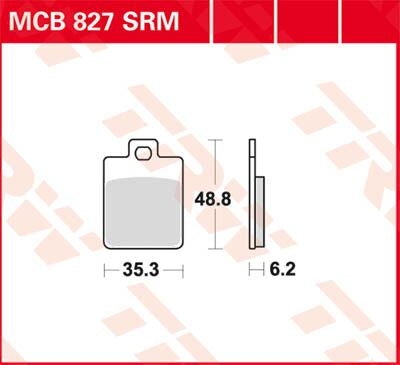 TRW BRAKE PAD EC-ORGANIC SCOOTER MCB827EC