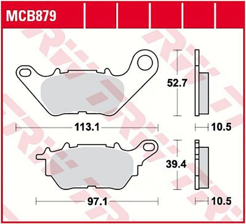 TRW BRAKE PAD ALLROUND ORGANIC STANDARD MCB879
