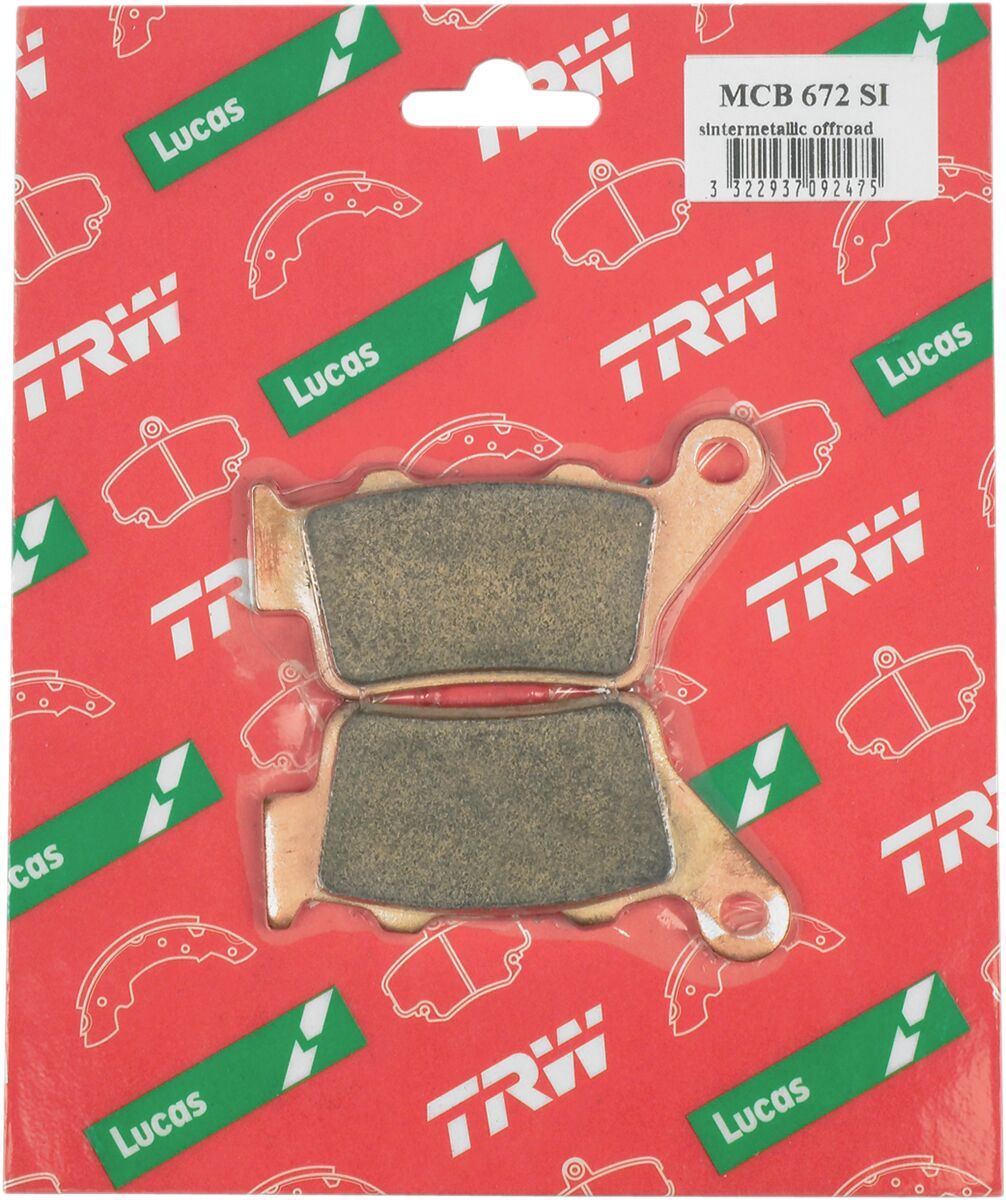 TRW BRAKE PAD SI SINTER OFFROAD MCB672SI