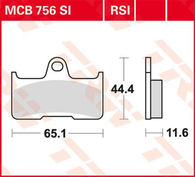TRW BRAKE PAD SI SINTER OFFROAD MCB756SI