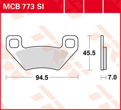 TRW BRAKE PAD SI SINTER OFFROAD MCB773SI