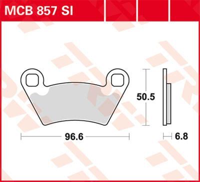 TRW BRAKE PAD SI SINTER OFFROAD MCB857SI