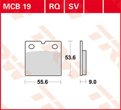 TRW BRAKE PAD ALLROUND ORGANIC STANDARD MCB19