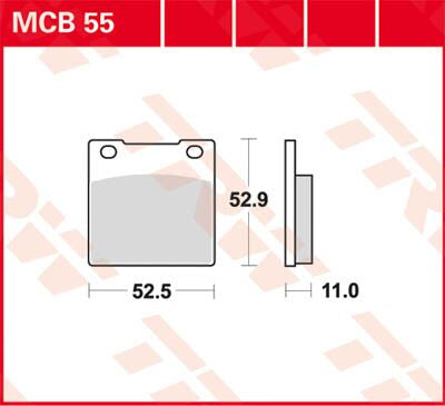TRW BRAKE PAD ALLROUND ORGANIC STANDARD MCB55