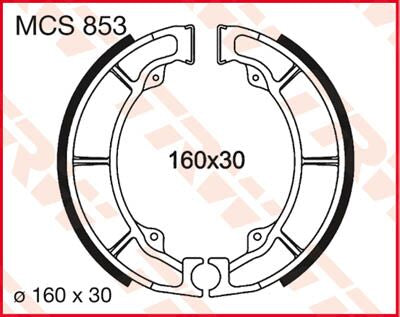 TRW BRAKE SHOES TRW MCS853 MCS853