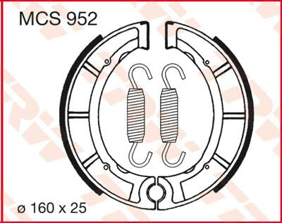 TRW BRAKE SHOES TRW MCS952 MCS952