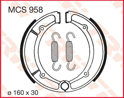 TRW BRAKE SHOES TRW MCS958 MCS958