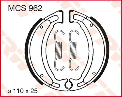 TRW BRAKE SHOES TRW MCS962 MCS962