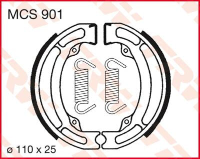 TRW BRAKE SHOES TRW MCS901 MCS901