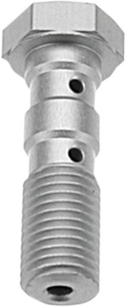 TRW DOUBLE BANJO BOLT, M10X1.25, ALUMINIUM, SILVER MCH951A