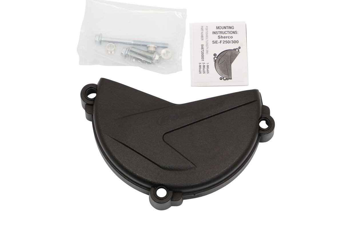 POLISPORT CLUTCH COVER FOR SHERCO SEF250/300 BLACK 8467200001