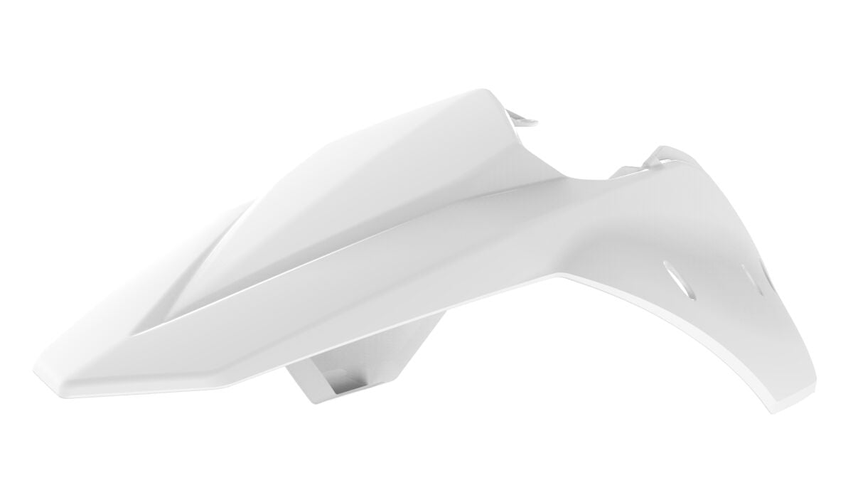 POLISPORT REAR FENDER W/SIDE PANELS WHITE 8595700002