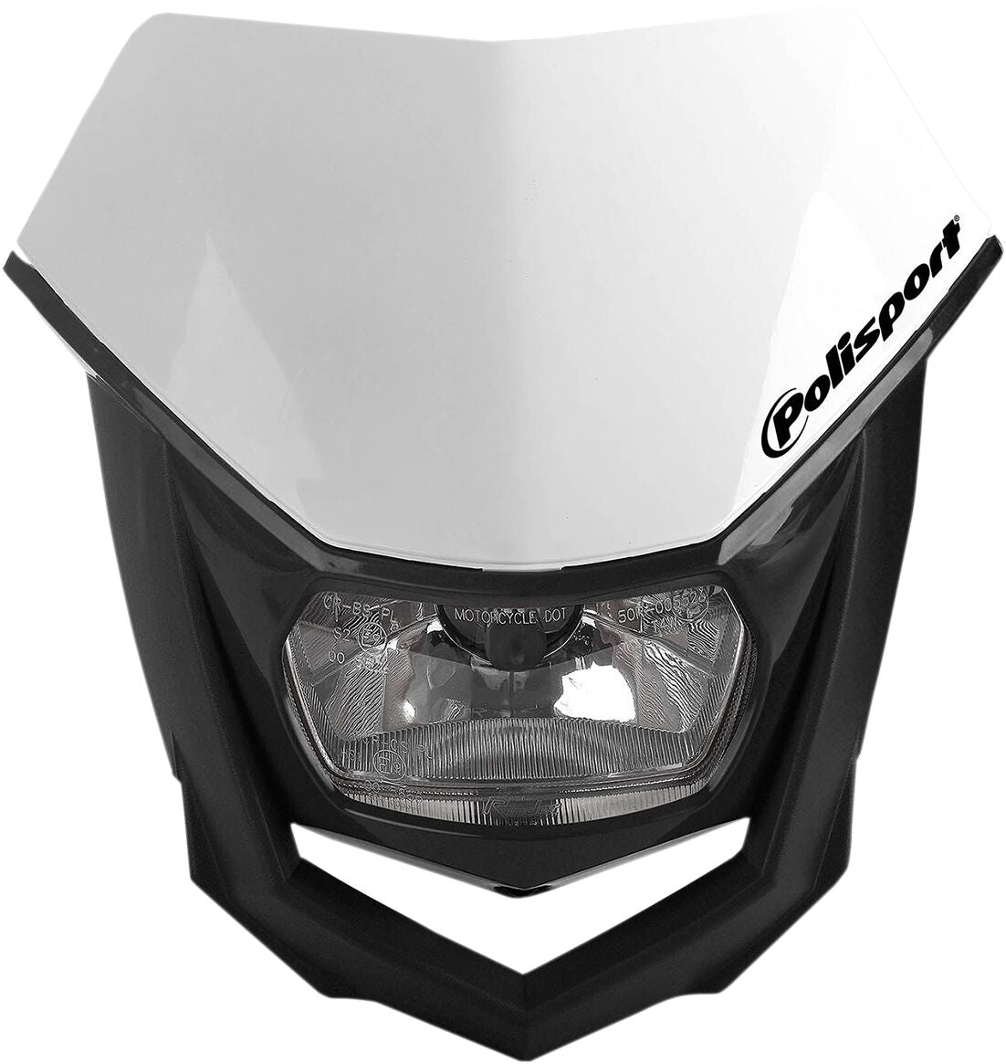 POLISPORT HALO HALOGEN HEADLIGHT APPROVED 12V/35/5W BLACK 8657400001