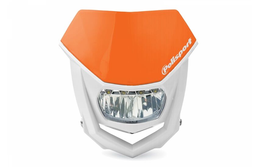POLISPORT HALO LED HEADLIGHT ECE APPROVED ORANGE/WHITE 8667100004