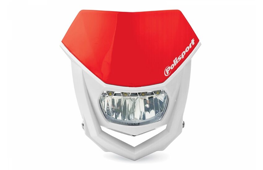 POLISPORT HALO LED HEADLIGHT ECE APPROVED RED/WHITE 8667100006