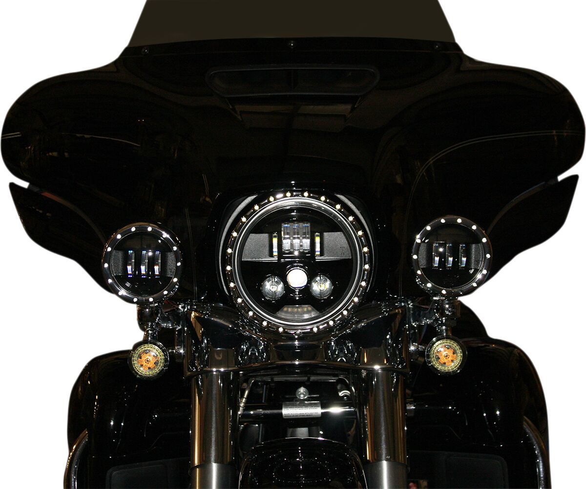 CUSTOM DYNAMICS PROBEAM 7" LED HEADLAMP BLACK PB-7-B