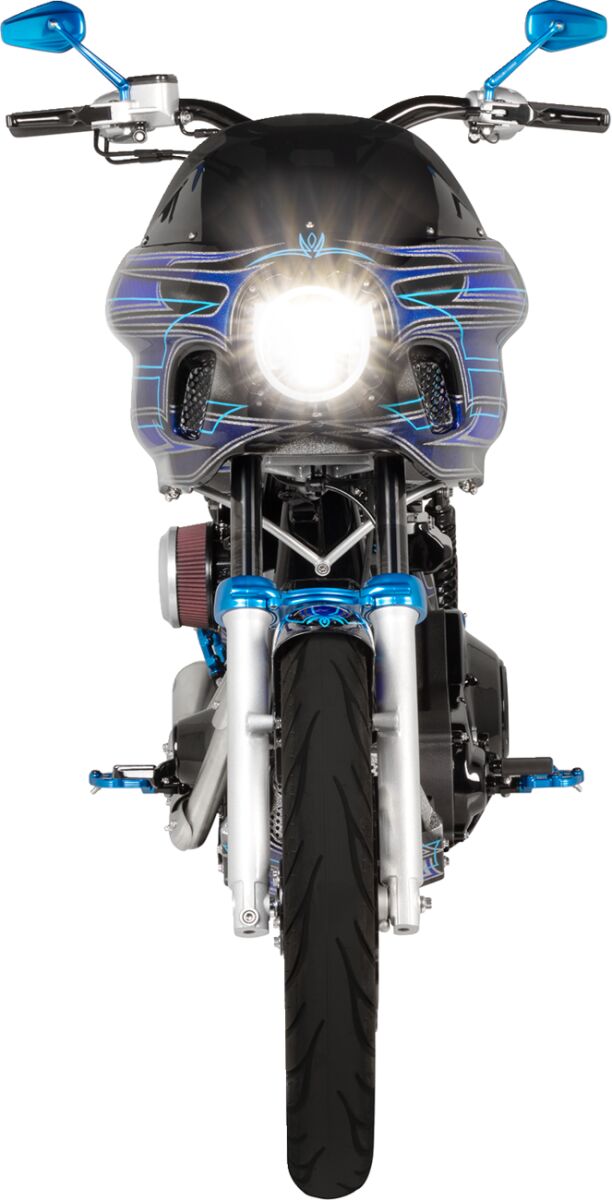 CUSTOM DYNAMICS 5.75 LED HEADLAMP WITH HALO - CD-575-H-B