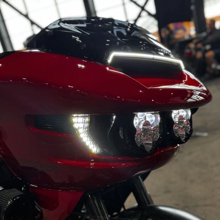 CUSTOM DYNAMICS SHARK DEMON 2 DUAL HEADLIGHT W SD2-23-RG-ECE