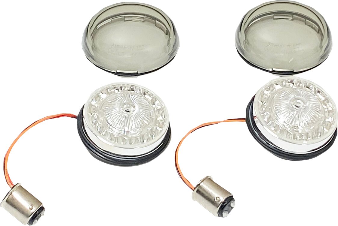 CUSTOM DYNAMICS RED/RED RING WITH SMOKED LENSE PB-RR-57-S