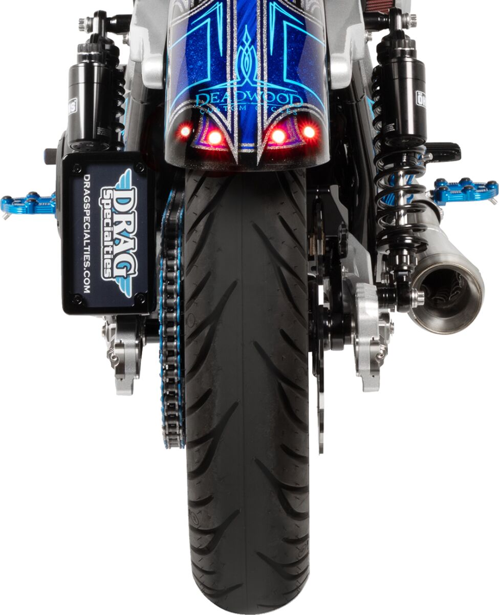 CUSTOM DYNAMICS LICENSE PLATE FRAME WITH LED ILLUMINATION LPF-HRZ-B-LP