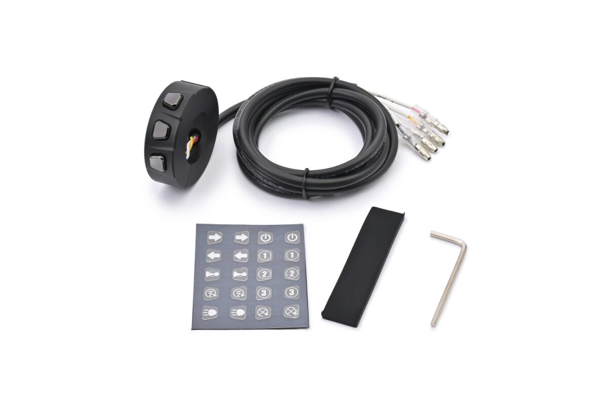DAYTONA HANDLEBAR SWITCH 3-BUTTON CNC 81371